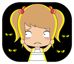 Miki and her cat sticker #7444119