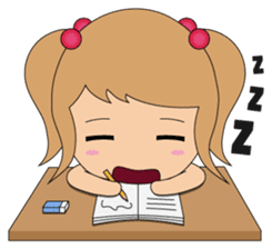 Miki and her cat sticker #7444128