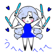 idol otaku-chan 3 -blue- sticker #7444454