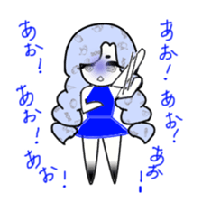 idol otaku-chan 3 -blue- sticker #7444459