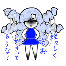 idol otaku-chan 3 -blue- sticker #7444464