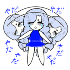 idol otaku-chan 3 -blue- sticker #7444467