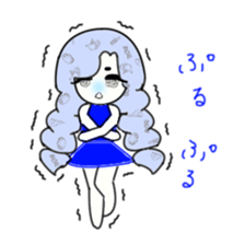 idol otaku-chan 3 -blue- sticker #7444469