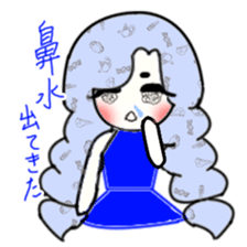 idol otaku-chan 3 -blue- sticker #7444471