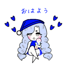 idol otaku-chan 3 -blue- sticker #7444472