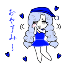 idol otaku-chan 3 -blue- sticker #7444473