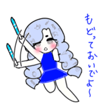 idol otaku-chan 3 -blue- sticker #7444482