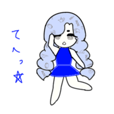 idol otaku-chan 3 -blue- sticker #7444483