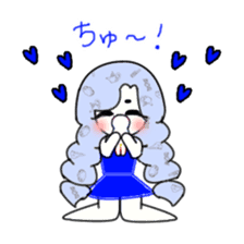 idol otaku-chan 3 -blue- sticker #7444486