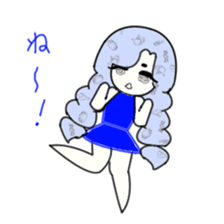 idol otaku-chan 3 -blue- sticker #7444488