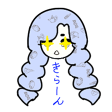 idol otaku-chan 3 -blue- sticker #7444489