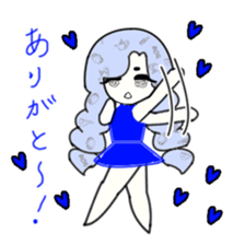 idol otaku-chan 3 -blue- sticker #7444490