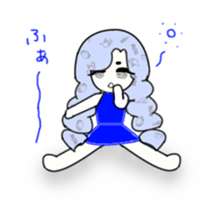 idol otaku-chan 3 -blue- sticker #7444491