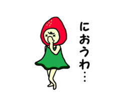 34 co invective strawberry princess! sticker #7444635