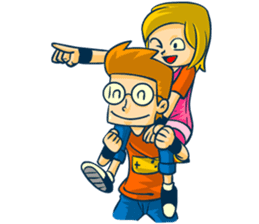 Gamedev Couple sticker #7444898