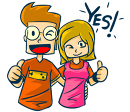 Gamedev Couple sticker #7444914