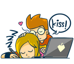 Gamedev Couple sticker #7444926