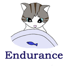 Myaako of the heart cat ver.3 English sticker #7445134