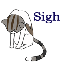 Myaako of the heart cat ver.3 English sticker #7445135