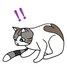 Myaako of the heart cat ver.3 English sticker #7445150