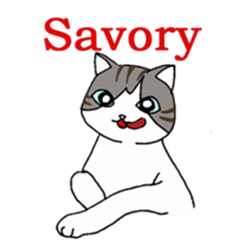 Myaako of the heart cat ver.3 English sticker #7445153