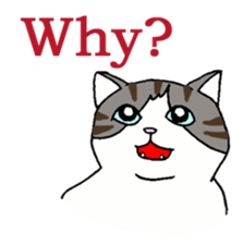 Myaako of the heart cat ver.3 English sticker #7445155