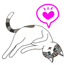 Myaako of the heart cat ver.3 English sticker #7445159
