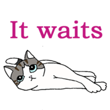 Myaako of the heart cat ver.3 English sticker #7445164