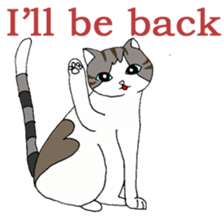 Myaako of the heart cat ver.3 English sticker #7445166