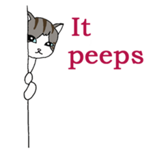 Myaako of the heart cat ver.3 English sticker #7445167