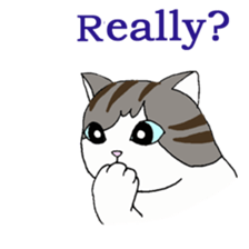 Myaako of the heart cat ver.3 English sticker #7445169