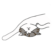 Myaako of the heart cat ver.3 English sticker #7445170