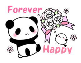 Panda and seasonal events (English) sticker #7446056