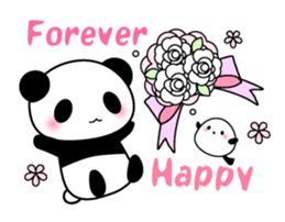 Panda and seasonal events (English) sticker #7446056