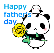 Panda and seasonal events (English) sticker #7446059