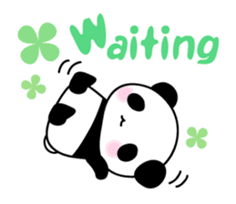 Panda and seasonal events (English) sticker #7446061