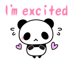 Panda and seasonal events (English) sticker #7446062