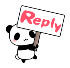 Panda and seasonal events (English) sticker #7446065