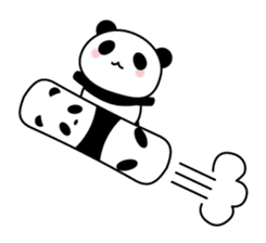 Panda and seasonal events (English) sticker #7446066