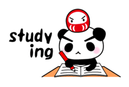 Panda and seasonal events (English) sticker #7446067