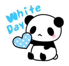 Panda and seasonal events (English) sticker #7446068