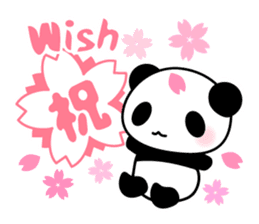 Panda and seasonal events (English) sticker #7446069