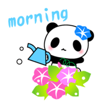 Panda and seasonal events (English) sticker #7446073