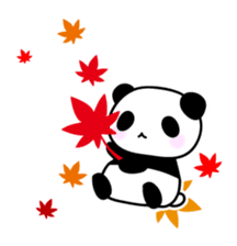Panda and seasonal events (English) sticker #7446074