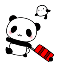 Panda and seasonal events (English) sticker #7446075