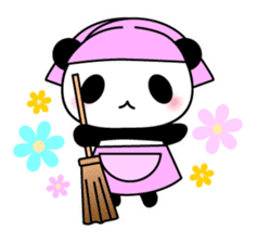 Panda and seasonal events (English) sticker #7446080