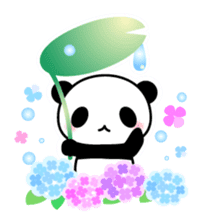 Panda and seasonal events (English) sticker #7446081