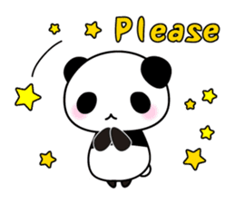 Panda and seasonal events (English) sticker #7446082