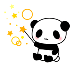 Panda and seasonal events (English) sticker #7446083