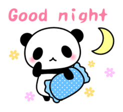 Panda and seasonal events (English) sticker #7446084